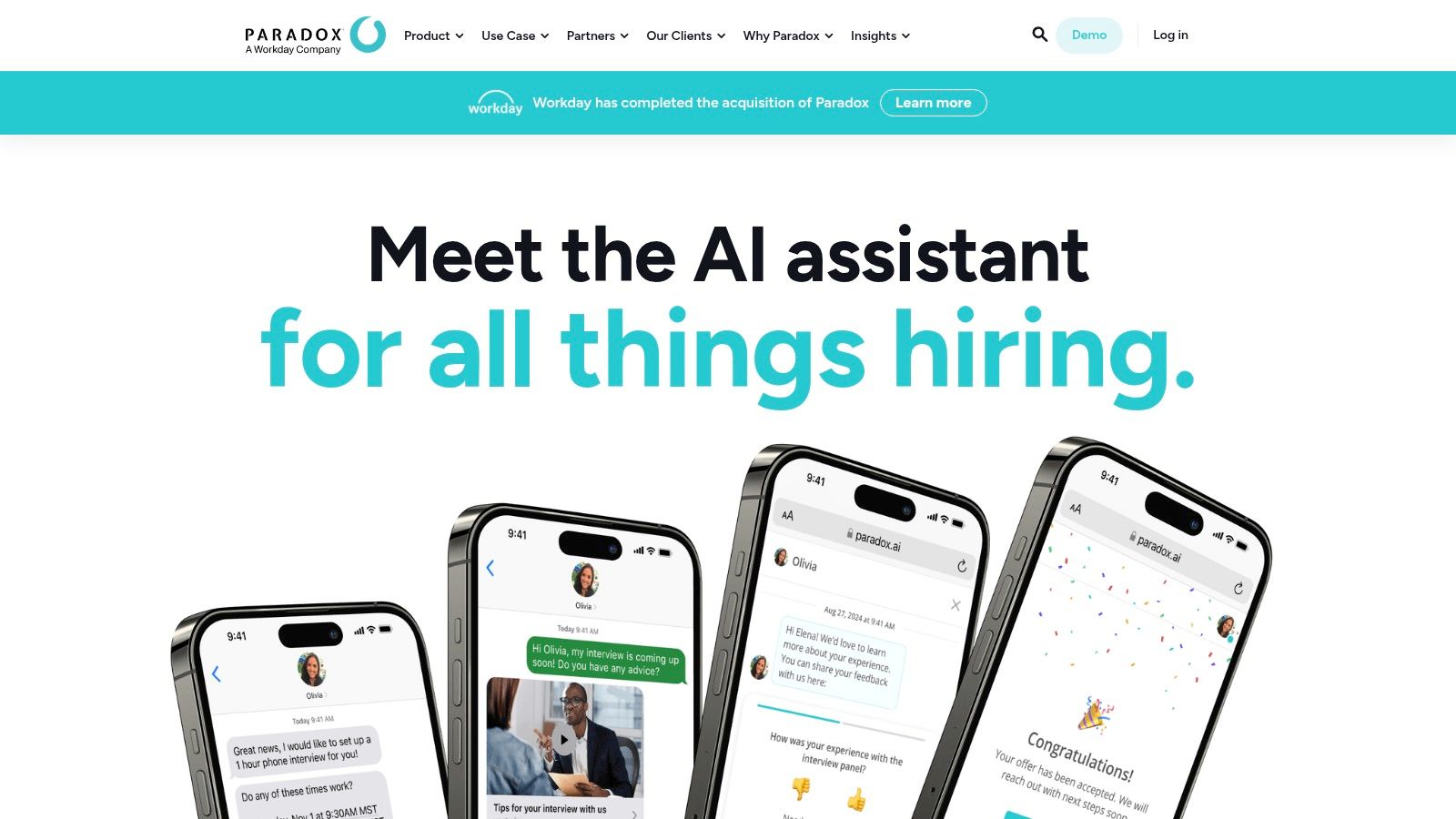 Paradox (Olivia) — Conversational Hiring Platform