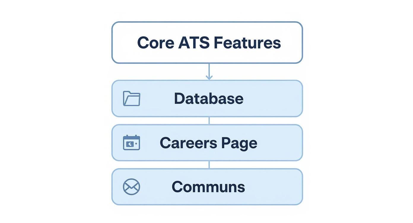 Infographic about applicant tracking systems for small companies